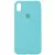 Чохол Silicone Case Full Protective (AA) для Apple iPhone X / XS (5.8") Бірюзовий / Marine Green Чохол Silicone Case Full Protective (AA) для Apple iPhone X / XS (5.8") Бірюзовий / Marine Green