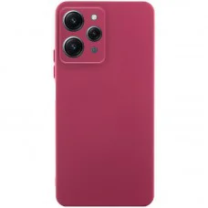 Чохол Silicone Cover Ummi Lakshmi Full Camera (AA) для Xiaomi Redmi 12 Бордовий / Marsala
