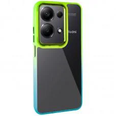 Чохол TPU+PC Fresh sip series для Xiaomi Redmi Note 13 Pro 4G / Poco M6 Pro 4G / Note 14S Бірюзовий / Лимонний
