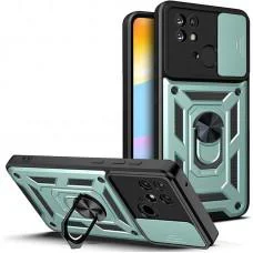 Ударостійкий чохол Camshield Serge Ring для Xiaomi Poco C40 Зелений Ударостійкий чохол Camshield Serge Ring для Xiaomi Poco C40 Зелений