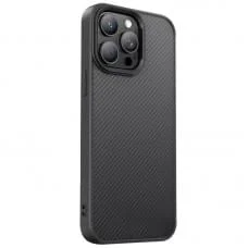 TPU чохол Carbon Protective with Magsafe для Apple iPhone 13 Pro (6.1") Black