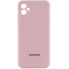 Чохол Silicone Cover Lakshmi Full Camera (AA) with logo для Samsung Galaxy A05 Рожевий / Pink Sand