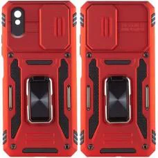 Ударостійкий чохол Camshield Army Ring для Xiaomi Redmi 9A Червоний / Red