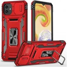Ударостійкий чохол Camshield Army Ring для Samsung Galaxy A06 Червоний / Red