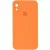 Чохол Silicone Case Square Full Camera Protective (AA) для Apple iPhone XR (6.1") Помаранчевий / Papaya