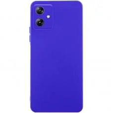 Чохол TPU GETMAN Liquid Silk Full Camera для Motorola Moto G54 Синій / Iris