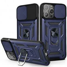 Ударостійкий чохол Camshield Serge Ring для Apple iPhone 12 Pro / 12 (6.1") Синій