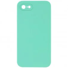 Чохол Silicone Case Square Full Camera Protective (AA) NOLOGO для Apple iPhone 6/6s (4.7") Бірюзовий / Turquoise