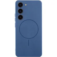 Чохол Silicone Cover Lakshmi Full Camera (AA) with MagFit для Samsung Galaxy S23 Синій / Navy blue