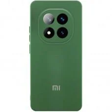 Чохол Silicone Cover Lakshmi Full Camera (AA) with logo для Xiaomi Poco X7 Зелений / Dark green
