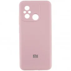 Чохол Silicone Cover Lakshmi Full Camera (AAA) with Logo для Xiaomi Redmi 12C Рожевий / Pink Sand