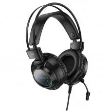 Накладні навушники Hoco W110 Resource (USB+3.5mm/2m) Black