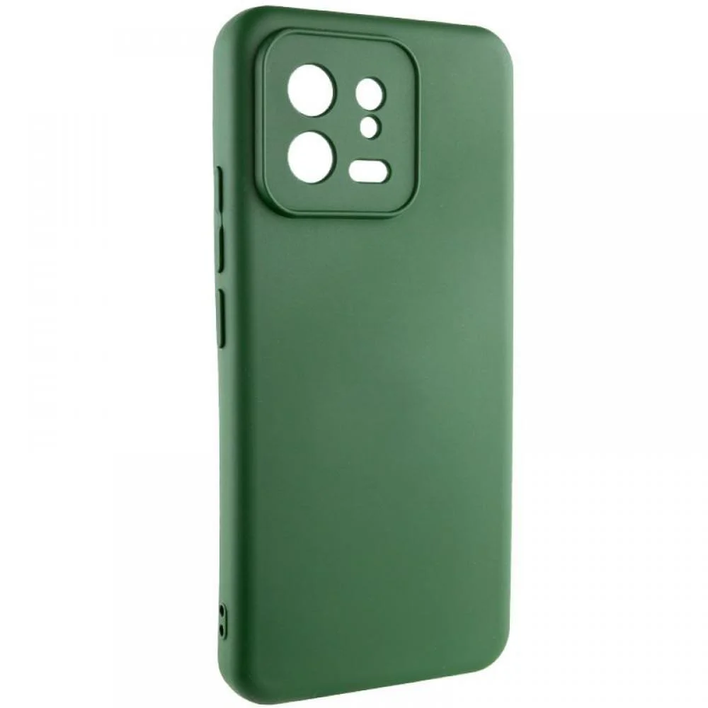 Чохол TPU GETMAN Liquid Silk Full Camera для Xiaomi 13 Pro Зелений / Dark green