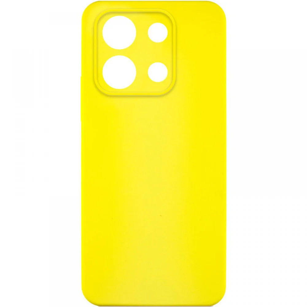 Чохол Silicone Cover Lakshmi Full Camera (AA) для Xiaomi Redmi Note 13 Pro 4G / Poco M6 Pro 4G Жовтий / Flash