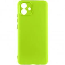 Чохол TPU GETMAN Liquid Silk Full Camera для Samsung Galaxy A05 Салатовий / Neon Green