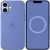 Чохол Silicone case (AAA) with Magsafe and Animation для Apple iPhone 16 Plus (6.7") Periwinkle
