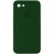 Чохол Silicone Case Square Full Camera Protective (AA) для Apple iPhone 7/8/SE (2020) (4.7") Зелений / Army green
