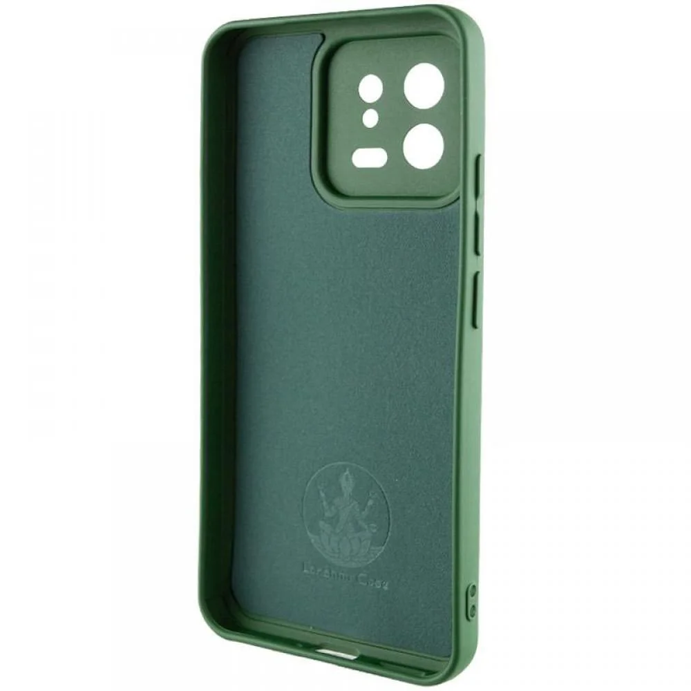 Чохол TPU GETMAN Liquid Silk Full Camera для Xiaomi 13 Pro Зелений / Dark green