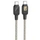 Дата кабель Hoco U124 Stone silicone power-off 60W Type-C to Type-C (1.2m) Black Дата кабель Hoco U124 Stone silicone power-off 60W Type-C to Type-C (1.2m) Black