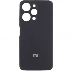 Чохол Silicone Cover Lakshmi Full Camera (AA) with logo для Xiaomi Redmi 12 Чорний / Black