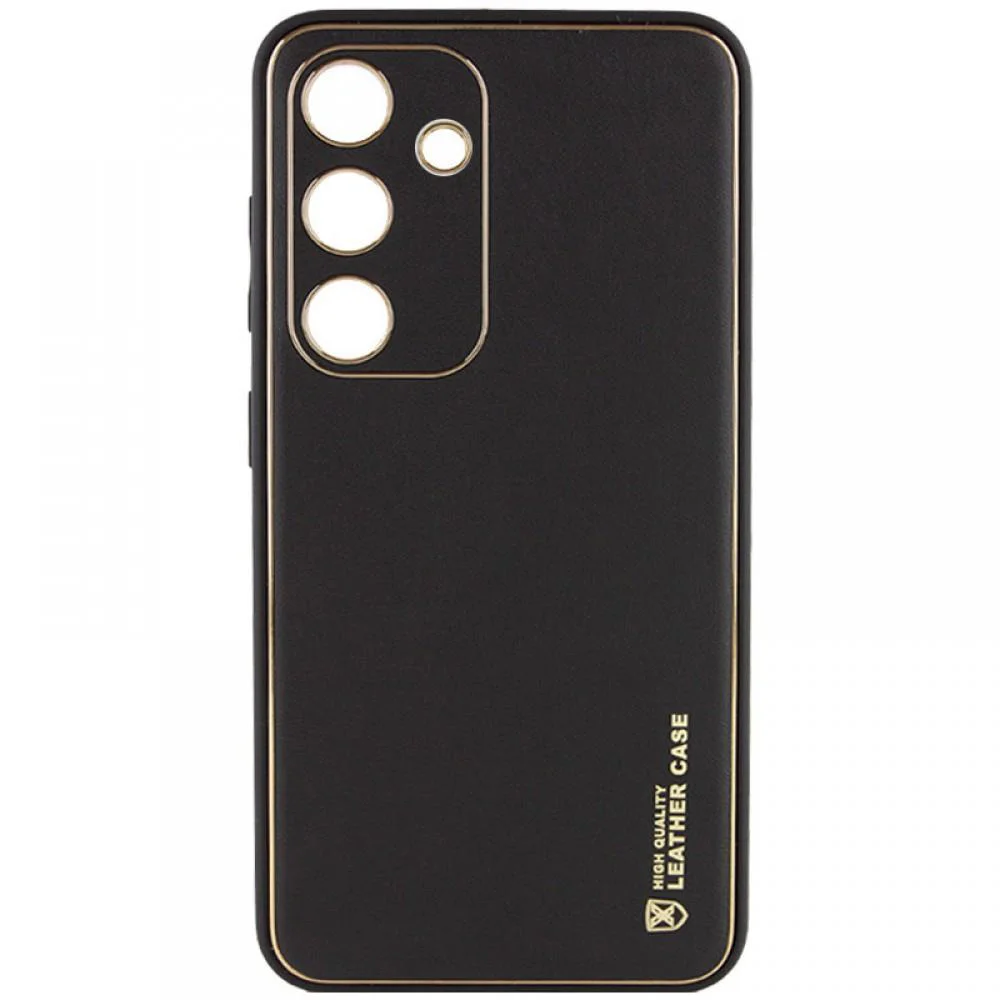Шкіряний чохол Xshield для Samsung Galaxy S23 FE Чорний / Black