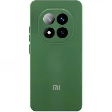Чохол Silicone Cover Lakshmi Full Camera (AA) with logo для Xiaomi Poco X7 Зелений / Dark green