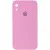Чохол Silicone Case Square Full Camera Protective (AA) для Apple iPhone XR (6.1") Рожевий / Light pink