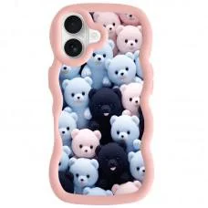 Чохол TPU Cloudy Pictures для Apple iPhone 16 (6.1") Bears Чохол TPU Cloudy Pictures для Apple iPhone 16 (6.1") Bears