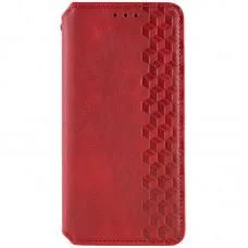 Шкіряний чохол-книжка GETMAN Cubic (PU) для Xiaomi Redmi 13C / Poco C65 Червоний