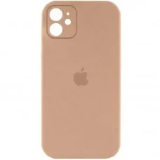 Чохол Silicone Case Full Camera Protective (AA) для Apple iPhone 12 (6.1") Бежевий / Desert Gold