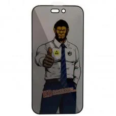 Захисне скло Privacy 5D Anti-Static (тех.пак) для Apple iPhone 16 Pro (6.3") Чорний