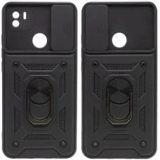 Ударостійкий чохол Camshield Serge Ring для Xiaomi Redmi A1+ / Poco C50 / A2+ Чорний