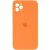 Чохол Silicone Case Square Full Camera Protective (AA) для Apple iPhone 11 Pro (5.8") Помаранчевий / Papaya