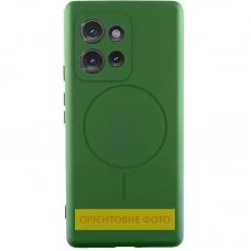 Чохол Silicone Cover Lakshmi Full Camera (AA) with MagFit для Motorola Edge 60 / 60 Fusion Зелений / Dark green