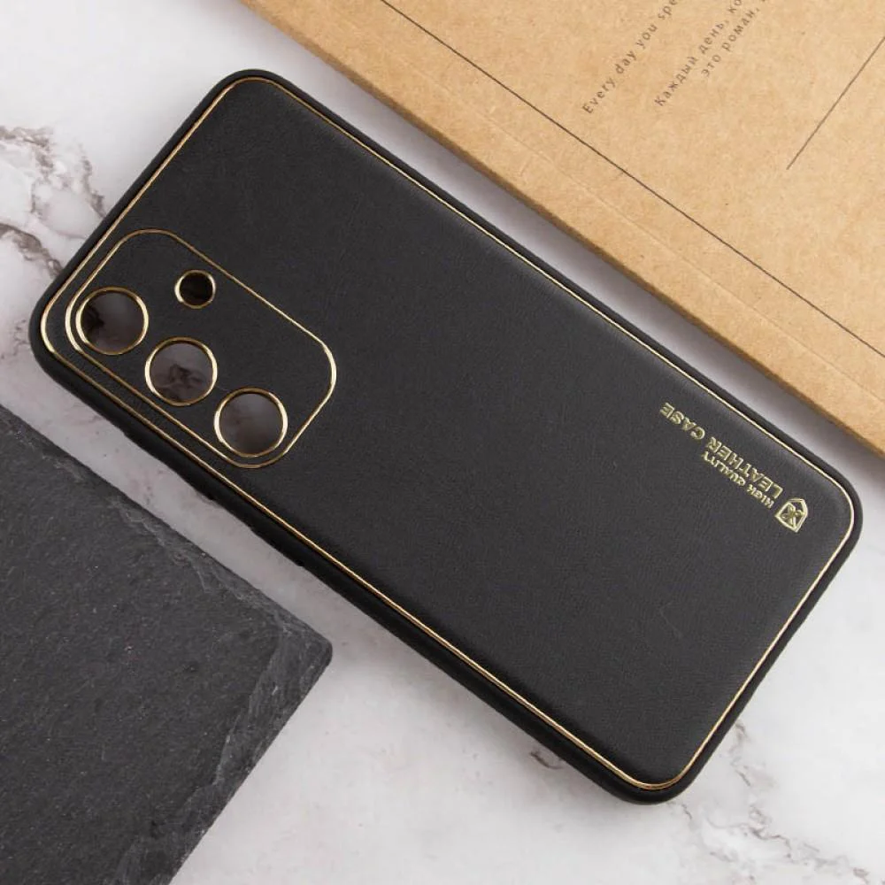 Шкіряний чохол Xshield для Samsung Galaxy S23 FE Чорний / Black