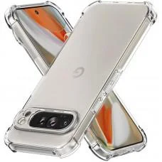 TPU чохол GETMAN Ease logo посилені кути Full Camera для Google Pixel 9 / 9 Pro Безбарвний (прозорий)
