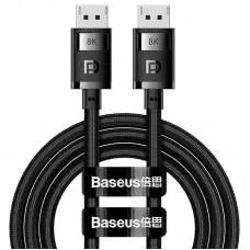Дата кабель Baseus High Definition DP 8K to DP 8K (2m) (B00633706111-02) Cluster Black