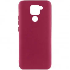 Чохол Silicone Cover Ummi Lakshmi (AA) для Xiaomi Redmi Note 9 / Redmi 10X Бордовий / Marsala