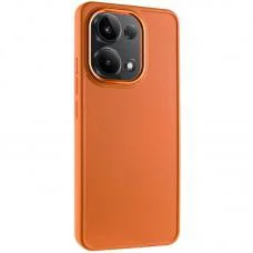 TPU чохол Bonbon Metal Style для Xiaomi Redmi Note 13 Pro 4G / Poco M6 Pro 4G Помаранчевий / Papaya