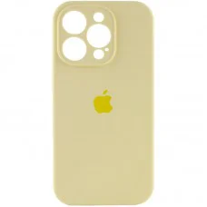 Чохол Silicone Case Full Camera Protective (AA) для Apple iPhone 16 Pro (6.3") Жовтий / Mellow Yellow
