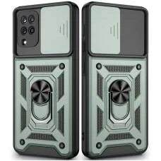 Ударостійкий чохол Camshield Serge Ring для Samsung Galaxy A22 4G / M32 Зелений