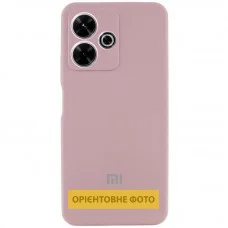 Чохол Silicone Cover Lakshmi Full Camera (AA) with logo для Xiaomi Redmi Note 13 4G Рожевий / Pink Sand