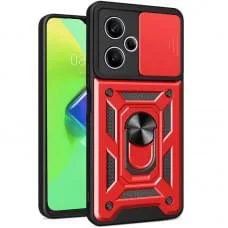 Чохол Ummi Camshield Serge Ring для Xiaomi Poco M6 Pro 5G Червоний