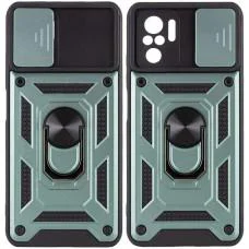 Ударостійкий чохол Camshield Serge Ring для Xiaomi Redmi Note 10 / Note 10s / Poco M5s Зелений
