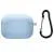 Силіконовий футляр з мікрофіброю для навушників Airpods 4 Блакитний / Lilac Blue