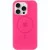 Чохол Silicone Case Full Protective (AA) with MagSafe для Apple iPhone 13 Pro Max (6.7") Рожевий / Barbie pink