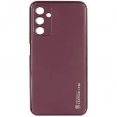 Шкіряний чохол Xshield для Samsung Galaxy A05s Бордовий / Plum Red