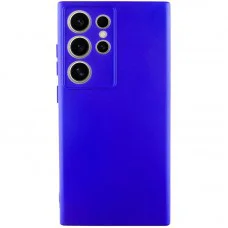 Чохол TPU GETMAN Liquid Silk Full Camera для Samsung Galaxy S24 Ultra Синій / Iris