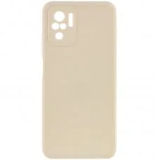 Силіконовий чохол Candy Full Camera для Xiaomi Redmi Note 10 / Note 10s Бежевий / Antique White
