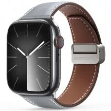 Ремінець Dux Ducis Genuine Leather для Apple Watch 38/40/41/42mm(ser.10) Grey